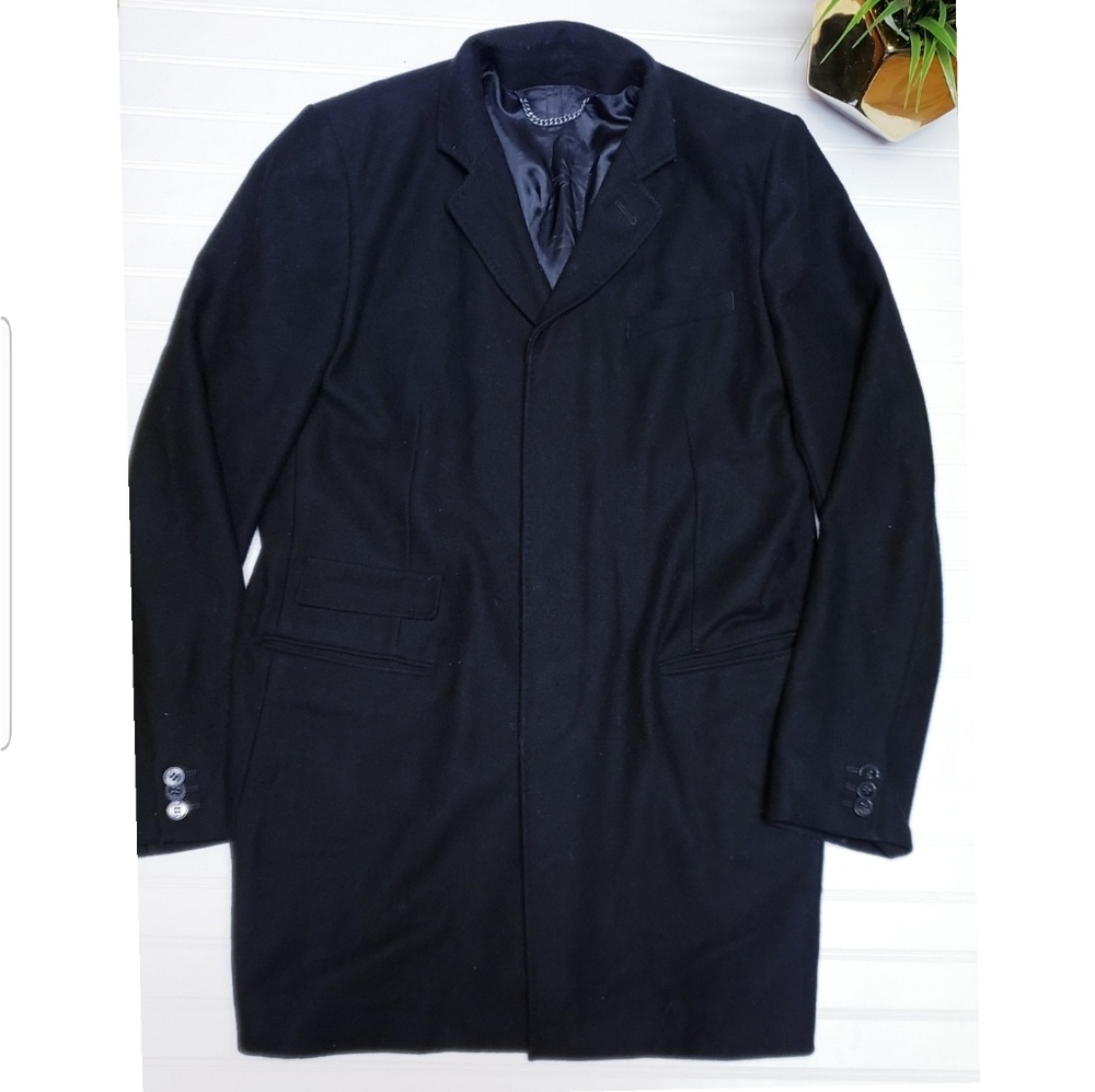 🎉All Saints Black Wool Button Coat Jacket🎉